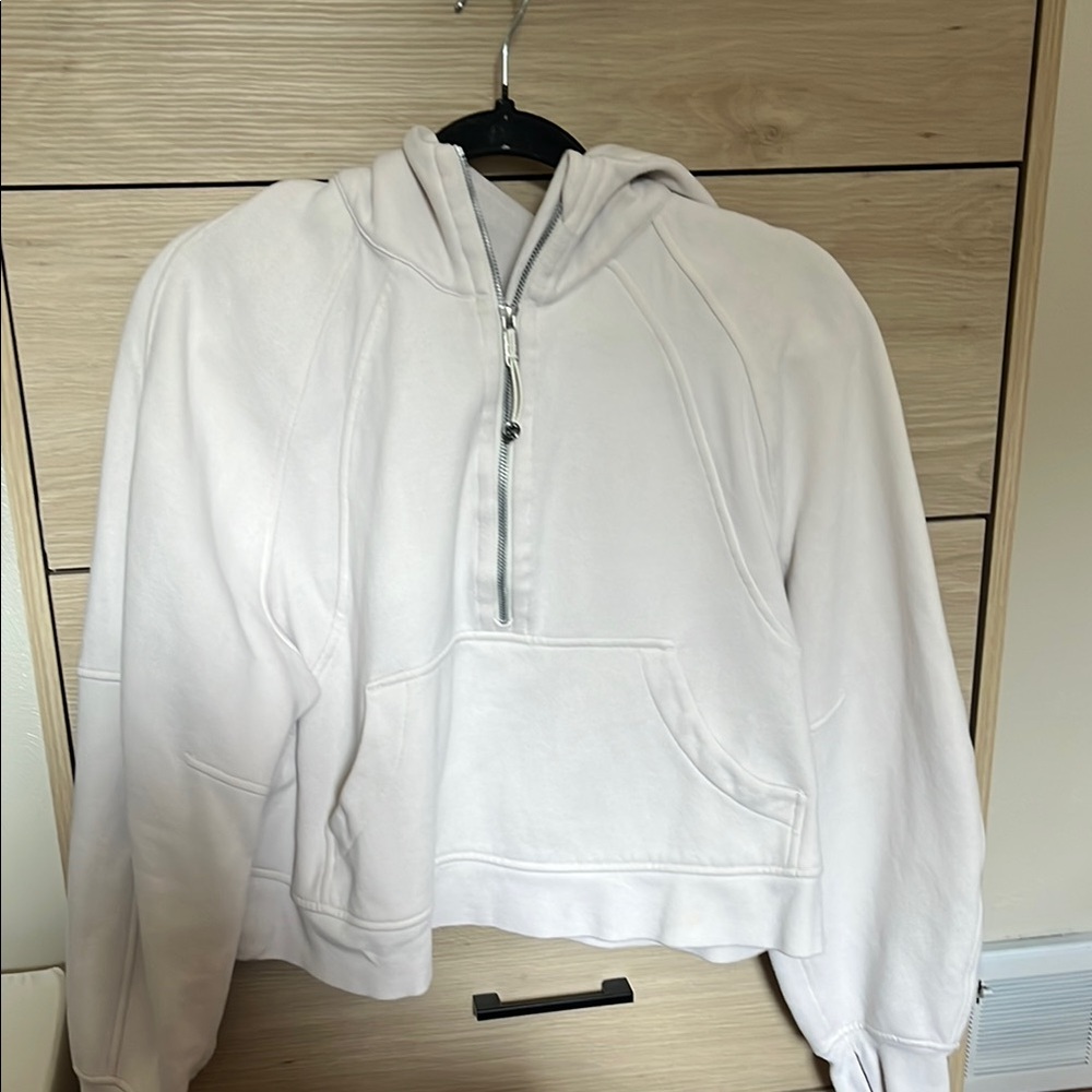 Lululemon cream scuba half zip